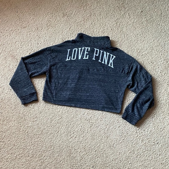 Vs Pink Crop Collar Top - Picture 5 of 7